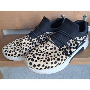 Mark Nason Womens Mayfair Leopard Print Slip On Sneakers Shoes 9 Comfort Casual
